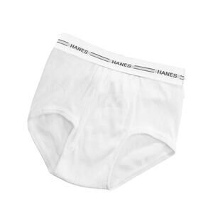 Hanes Boys underwear, 6-Pack  tagless boys briefs, Comfort Soft. Size L(14-16)